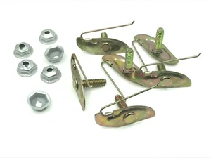 5 bolt in door fender trim clips w/ nuts for 1" wide moulding fits Ford Mercury - Foto 1 di 1
