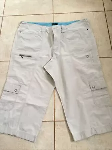 Eddie Bauer hellbraun/beige 3/4 Länge kurz geschnittene Cargohose Größe 20 - Bild 1 von 10