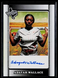 2024 Leaf Lone Star Softball Women Sport Texas SILVER AUTO /180 Adayah Wallace - Picture 1 of 2
