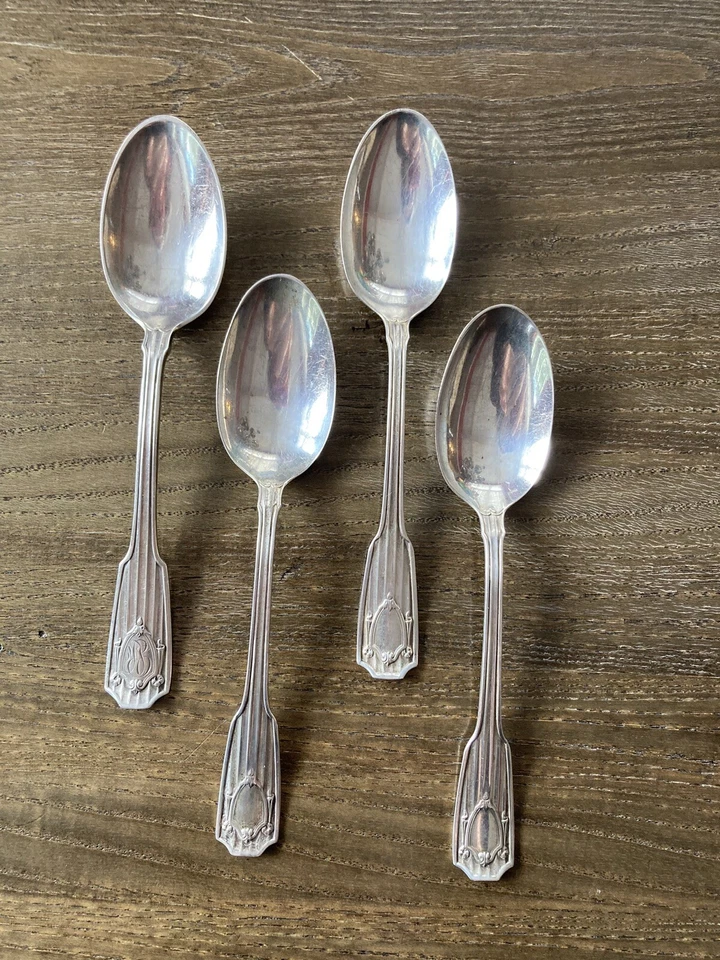 Sterling Silver SPOTSWOOD GORHAM TEASPOONS 4 Marked. Gorham 1912 - Image 1 of 4