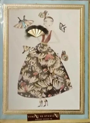 PAPYRUS AGNES KESZEG LADY GEMMED Gold Frame BLANK CARD - Image 1 of 4