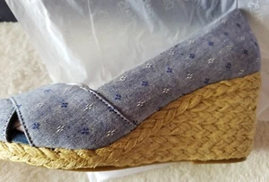 Chaps Dakoda Women's Dot Espadrille Wedges (Sizes 7 & 9 & 9.5 & 10) NIB MSRP $65 - Picture 1 of 4