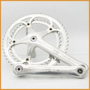 CAMPAGNOLO C RECORD KURBELGARNITUR RENNRAD VINTAGE ALT 80er 90er FAHRRAD QUADRATISCHE KURBEL - Bild 1 von 13