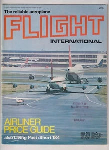 Flight International Mag Airliner Price Guide March 13, 1976 022420nonr - Picture 1 of 1