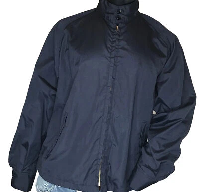 Chaqueta De Colección The Weathercaster Para Hombre Azul Talla M/L Cremallera Completa Bolsillos Dorados Foto 1 de 4