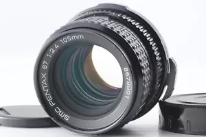 Late Model 【MINT】SMC PENTAX 67 105mm f2.4 Standard Lens w/ Cap From JAPAN - Picture 1 of 10