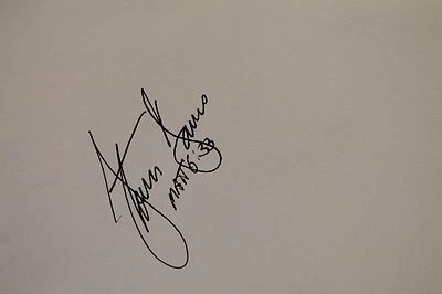 Storm Davis 1987 San Diego Padres Autographed 3x5 Signed Index Card JSA 17D - Image 1 of 4