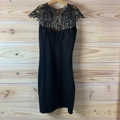 Vestido Y2K Charlotte Russe Mujer Mediano Capricho Bruja Crochet Encaje Sumergible Foto 1 de 4