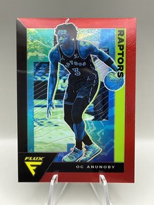 2020-21 Panini Flux OG Anunoby Red Prizm Silver No. 167 Toronto Raptors