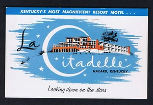 Hazard Kentucky, La Citadelle Resort Motel, 1961 "Skyland Dining Room"- POSTCARD - Picture 1 of 2