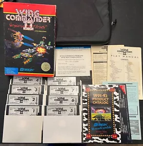 Wing Commander II 2 Vengeance Of The Kilrathi Big Box PC IBM 5.25 Disk Untested - Picture 1 of 8