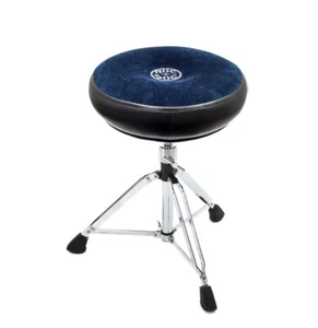 Roc N Soc Drum Stool Throne With Custom Base ROUND TOP Blue - Picture 1 of 4