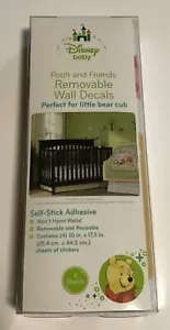 Disney Baby Pooh and Friends Removable Wall Decals 4 Sheets - Picture 1 of 3