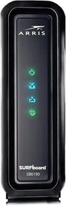ARRIS SURFboard DOCSIS 3.0- Cable Modem - SB6190B Black - Picture 1 of 8