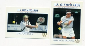 U.S. OLYMPICARDS - 1992 - TENNIS INSERT TRADING CARD LOT - 2 CARDS - FERNANDEZ - Picture 1 of 1