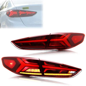 LED Tail Lights for Hyundai Sonata 2018 2019 Sequential Red Rear Lamps Assembly - Picture 1 of 5