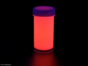 unsichtbare Leuchtfarbe rot 100ml (8,95€/100ml) Farbe uv-aktiv Schwarzlicht - Bild 1 von 2