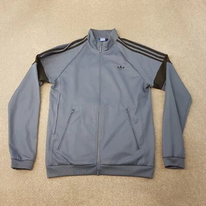 Adidas Giacca Uomo Track Large Blu Firebird Originale Trefoil SST Retro SST - Foto 1 di 12