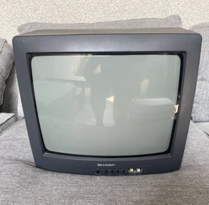 Sharp 13" CR13M10 Coaxial CRT TV Televisión Retro Juegos - Probado Funcionando - Imagen 1 de 7