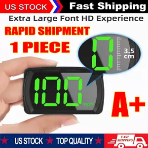 GPS Digital Speedometer Car Truck Motorcycle Head Up Display Odometer HUD MPH - Picture 1 of 12