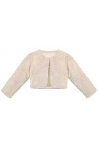 Girls Faux Fur Shrug Cozy Bolero Jacket - Picture 1 of 78