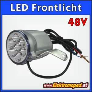 Ersatzteil Elektro-Roller LED Frontlicht 48V für eRoller Velo Scheinwerfer esc - Bild 1 von 2