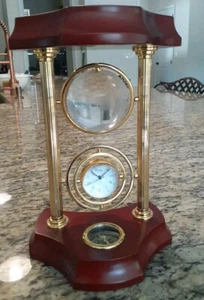 Bulova Atlanta Braves B1994 Globe Compass Clock - Picture 1 of 5
