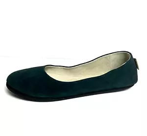 French Sole Womens Sloop Flat Green Suede Size 9 M - Picture 1 of 5