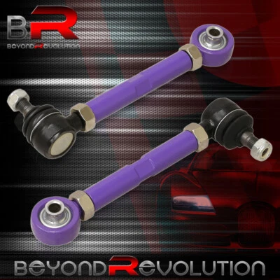 For 2008-2015 Lancer Evolution X JDM Purple Adj. Rear Lower Toe Control Arm Kit - Image 1 of 3