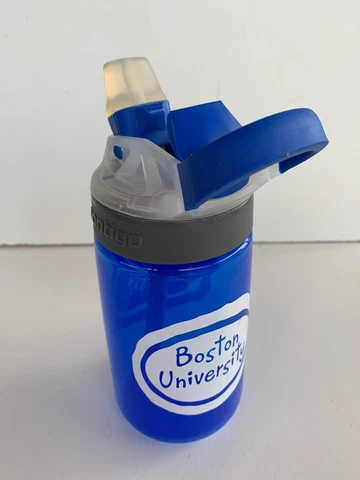 Spirit Products Boston University Contigo Gizmo Water Bottle Kids Adult Blue Cover