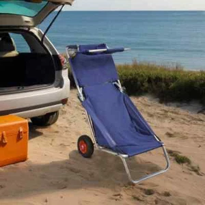  Strandwagen Klappbar Strandstuhl Transportwagen Strandliege Bollerwagen vidaXL - Bild 1 von 7