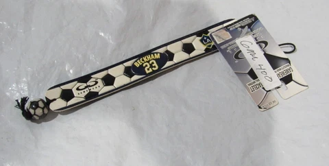 MLS LA Galaxy Beckham #23 Black and White Soccer Ball Bracelet by GameWear Cover