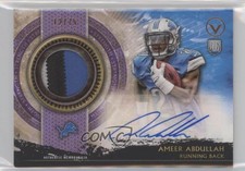 2015 Valor Shield of Honor Strength /75 Ameer Abdullah RPA Rookie Patch Auto RC