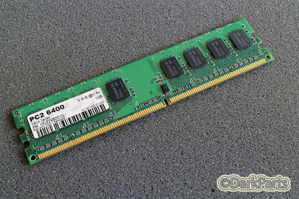 OCZ OCZ2V8001G 1GB PC2-6400 Memory RAM - Image 1 of 1