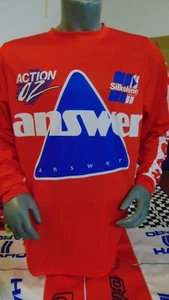 OLD SCHOOL ANSWER CLASSIC JERSEY MOTOCROSS MOVIE WINNER TAKES ALL SIZE S RED - Picture 1 of 6