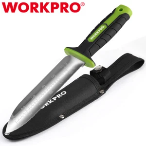 WORKPRO Hori Hori Garden Knife Weeding Digging Tool 7" Stainless Blade w/ Sheath - Picture 1 of 11