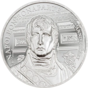 1 libra 200 años Napoleón Bonaparte Santa Elena 1 oz plata PP 2021 - Imagen 1 de 4