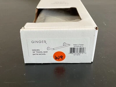 Toallero de 18 pulgadas de níquel satinado de jengibre 0202/SN W8 Foto 1 de 4