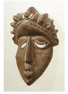 Postcard Africa Liberia Bassa People Personal Mask Brooklyn Art Museum MINT - Picture 1 of 1