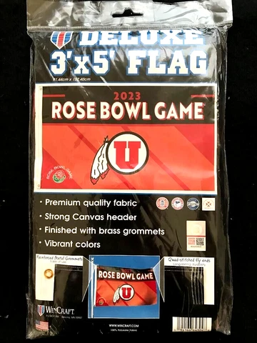 2023 Rose Bowl Game Utah Utes Deluxe 3' x 5' Flag Cover