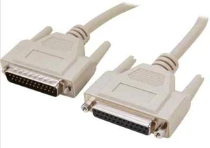 3Ft. DB25 Male to Female Serial Parallel Extension Cable (3 Feet) IEEE-1284 - Picture 1 of 2