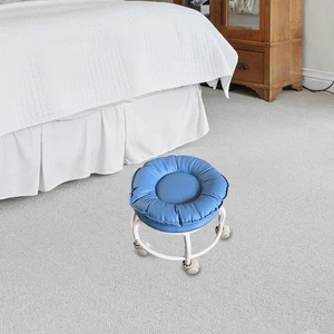 Low Roller Seat Stool Shoe Changing Stool Seat Round Easy to Move Comfortable - Picture 1 of 42