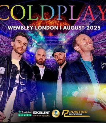 2 coldplay standing ticket for Wembley 27th of August send via ticketmaster...  - Image 1 of 2