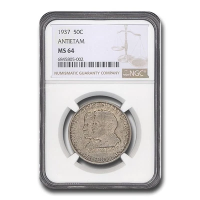 1937 Battle of Antietam Anniversary Half Dollar MS-64 NGC - Image 1 of 3