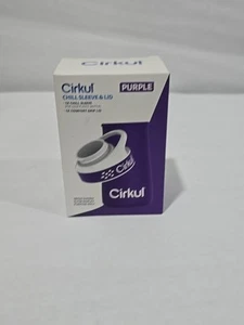 Cirkul Chill Sleeve & Comfort-Grip Lid for 22oz Bottle, Purple *New In Box* - Picture 1 of 6