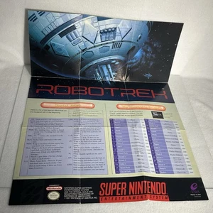 Robotrek⭐️Póster Inserto Plegable⭐️Super Nintendo SNES Auténtico - Imagen 1 de 6