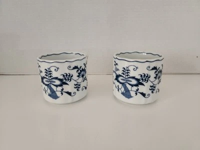 Винтажный синий Дунай кофейные чашки/кружки синий лук комплект из 2 новом - Изображение 1 из 4