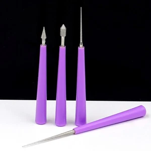 Mini Hand Tools Beading Hole Enlarger Needle Reaming Tipped 4pcs Beading Hole - Picture 1 of 12