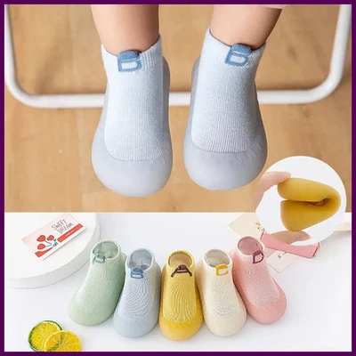 婴儿袜鞋柔软鞋底防滑婴儿学步儿童学步鞋 0-3T — 第 1/4 张图片