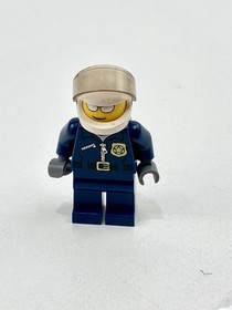Lego 60049 60046 - City Policeman Dark Blue Jacket Zipper Minifig - 2014